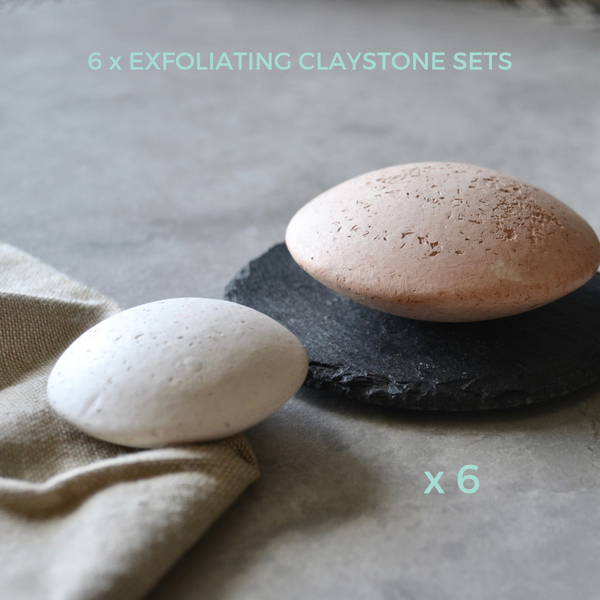 Pryshan Gifting Set - 6 x Claystone Sets With Black Slate Bases