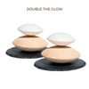 Double The Glow- 2 Exfoliating Clay Stone Sets With Bases