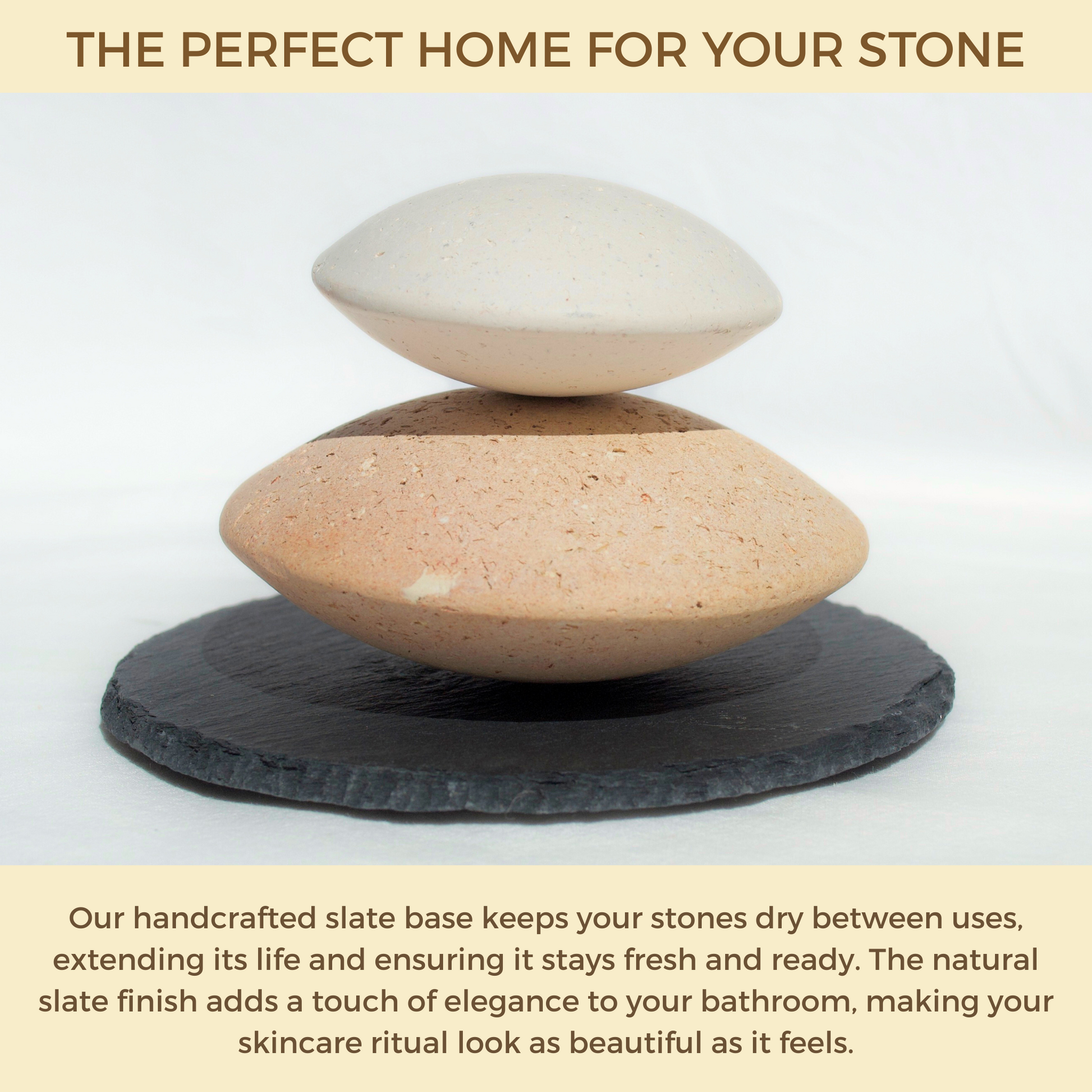 Double The Glow- 2 Exfoliating Clay Stone Sets With Bases